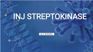 inj streptokinase STK uses administration Indication [upl. by Steady]