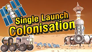 KSP Planetary Colonisation in ONE Launch [upl. by Naelopan472]