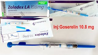 How to give InjectionGoserelin 108 mg Zoladex LA Subcutaneouslyকিভাবে Injection Zoladex দিবেন [upl. by Orodisi]