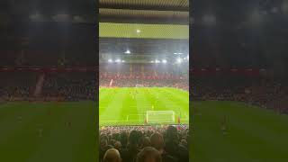 The Reds sing Mo Salah song vs West Ham [upl. by Ganny]