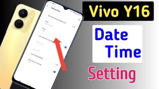 How to set date and time in Vivo y16  Vivo y16 me time set kaise kare  date setting [upl. by Anaujit]