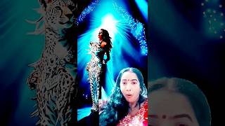 A woman performs a fusion with the cheetah on AGT americagottalent magic ishaanis [upl. by Rhiana]