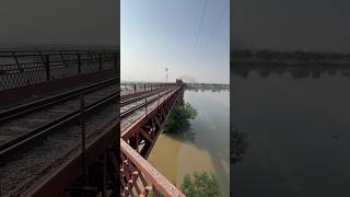 Rehman Baba Train So beautiful view and track sounds on Jehlum greenlineexpressviral videoshorts [upl. by Alacim]