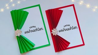 Einzigartige DIY Weihnachtskarten basteln mit Papier 🤩 Geschenk basteln Basteln für Weihnachten [upl. by Htennek]