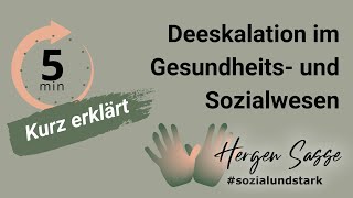 Deeskalation im Gesundheits und Sozialwesen [upl. by Juliann386]