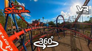 360° Scorpion  Final Ride Farewell to a Busch Gardens Legend VR epic Roller Coaster [upl. by Raffin634]