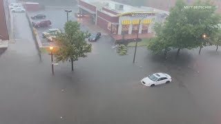 View of flooding and heavy rain in St Louis area on Thursday July 28 [upl. by Dray]