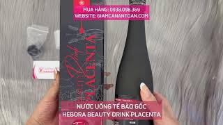 Review Nước Uống Tế Bào Gốc Hebora Beauty Drink Placenta Mẫu Mới Nhất [upl. by Farmer]