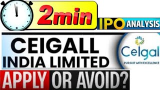 ceigall india limited ipo  ceigall india limited ipo review  cegiall india ipo gmp  ceigall ipo [upl. by Annawd370]