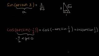 Beräkna cosarcsin13 Grunken [upl. by Fennell]