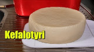 How to Make Kefalotyri Saganaki Cheese [upl. by Haissi]