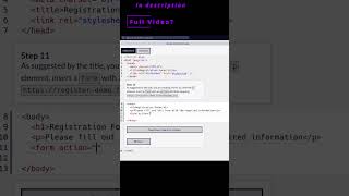🌐 Responsive Web Design Preview 🌐 Registration Form 🌐 101112 🌐 freecodecamp html css form [upl. by Inaffets]