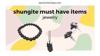 Shungite Must Have Items Shungite Jewelry [upl. by Enalb]