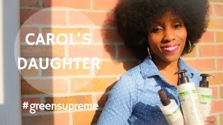 Carols Daughter Green Supreme strength amp length care System Review  Demo  4c Hair [upl. by Akerdna]