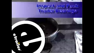 etrailer  Inspecting and Packing Trailer Bearings with Grease Demonstration [upl. by Gies]