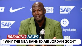 quot Why The NBA Banned Air Jordans news  2024  Michael Jordan NBA AMHoops [upl. by Ainex]