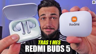 SON una REVOLUCIÓN🔥XIAOMI REDMI BUDS 5  REVIEW tras 1 MES [upl. by Peregrine8]