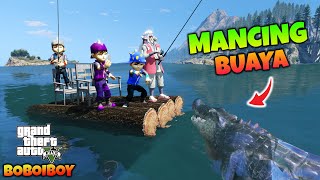 BOBOIBOY KUASA 3 DAN JIRAIYA MANCING BUAYA DI LAUT  GTA 5 MOD BOBOIBOY [upl. by Akeenat]