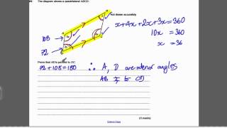 Circle Theorems 2 GCSE Higher Maths Exam Qs 14 [upl. by Bamberger]