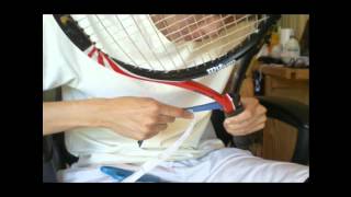 How to install Tennis Replacement Grip  For real NOT an OVERGRIP REPLACEMENT [upl. by Paff]