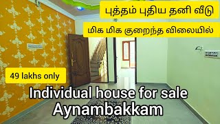 Individual house for sale in Ayapakkam [upl. by Arimay]