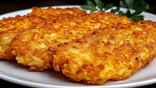 HOMEMADE HASH BROWNS  EXTRA Crunchy amp Easy Making hash browns Recipe [upl. by Malim]