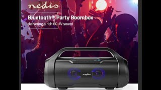 Nedis Bluetooth® Party Boombox [upl. by Haroldson125]