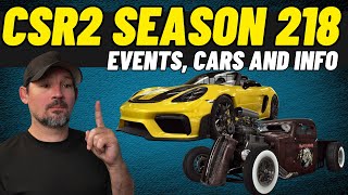 CSR2 Season 218 Upcoming Events and Cars [upl. by Sumerlin]