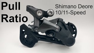 Shimano Deore 1011Speed Derailleur Pull Ratio [upl. by Axia]