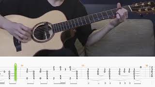 Fingerstyle Tabs  Naruto Shippuden  Silhouette  Sungha Jung Tabs  Guitar Cover  Nino Music [upl. by Mansfield]