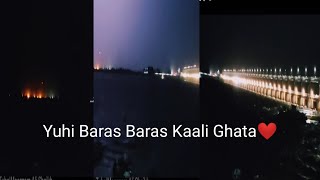 Yuhi baras baras Kaali ghata barse whtsapp status 4K status  Rain Status❤️ [upl. by Pelson]