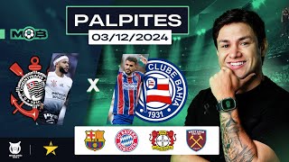 PALPITES DE FUTEBOL PARA O DIA 03 12 2024  BILHETE PRONTO TERÇOU NO MUNDO BET [upl. by Rasec369]