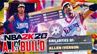 THIS ALLEN IVERSON BUILD IS UNSTOPPABLE NBA 2K20 MYPLAYER BUILDER [upl. by Halfdan631]