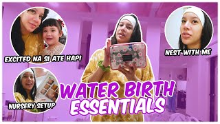 WHAT’S IN MY HOSPITAL BAG water birth edition  TEAM HAPI [upl. by Trinetta]