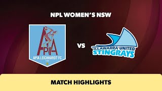 NPL Womens NSW Round 9 Highlights – APIA Leichhardt v Illawarra Stingrays [upl. by Ttoille734]