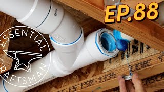 Plumbing Top Out  Waste Drain and Vent Ep88 [upl. by Cave]