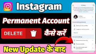 How to Delete Instagram Account Permanent  Instgram Account Permanent Kese Delete krrey 2024 [upl. by Camfort349]