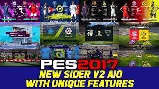 PES 2017 NEW SIDER SEASON 2022 AIO MEGA UPDATE  WITH FANTASTIC FEATURES [upl. by Glori]