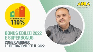 Come cambiano il Superbonus e gli altri bonus edilizia 2022 con la legge di Bilancio [upl. by Ahsela893]