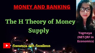 The H Theory of Money Supply  Theory of High Powered Money  H theory [upl. by Genevra]