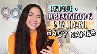 RARE  UNIQUE Biblical Baby Names 2020 For Boys amp Girls  Uncommon Baby Names From The Bible [upl. by Fendig506]