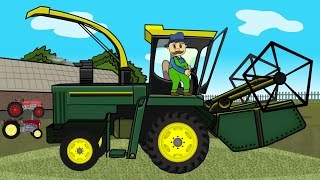 Little Farmer in Green Pants and Corn Harvest  Fairy tale about farmers for children [upl. by Kassandra451]