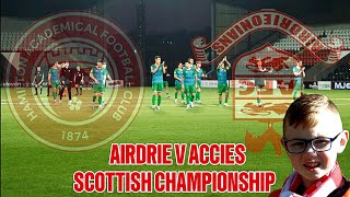 AIRDRIE V ACCIES  SCOTTISH CHAMPIONSHIP [upl. by Solram]