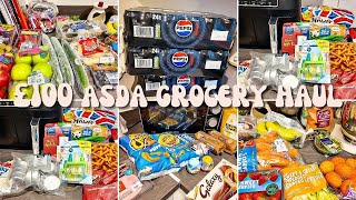 £100 Asda Grocery Haul  UK Food Haul asdagroceryhaul ukfood [upl. by Lynda]