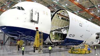 Inside the Massive Airbus A380 Production Line Factory [upl. by Neirrad]