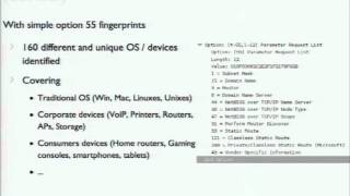 DEFCON 19 Fingerbank — Open DHCP Fingerprints Database [upl. by Odella]