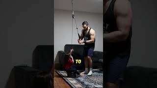 Home Workout With Daughter ♥️ saadrajab99 [upl. by Noir]