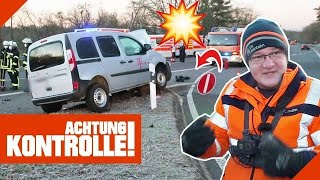 Trümmerfeld nach UNFALL 💥 GEFAHR für Verkehr 12 Kabel Eins  Achtung Kontrolle [upl. by Sucramal970]