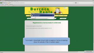 Burraco Reale  Creazione account e installazione client di gioco [upl. by Gnak]