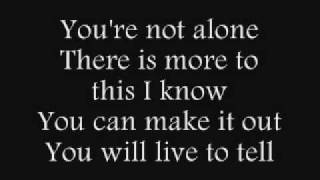 Saosin  Youre Not Alone Lyrics [upl. by Aelyk]